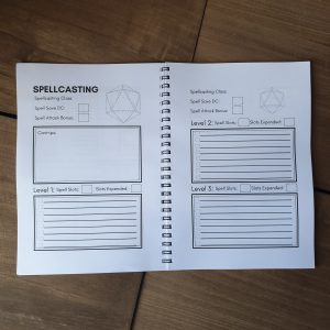 Dungeons and Dragons DnD 5e campaign journal notebook